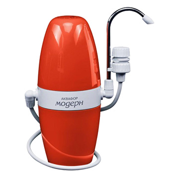 Настольный фильтр Аквафор Модерн 1 оранжевый - фото