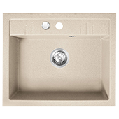 Кухонная мойка из гранита Ferro Mezzo II DRGM1/48/58SA - фото