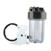 Корпус фильтра Raifil PS697C1-BK1-PR (прозрачный) Ø1'' IN 10'' 45°C 8,3bar (без картриджа) - фото