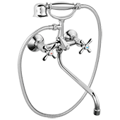 Смеситель для ванной с лейкой FERRO RETRO XR11A - фото