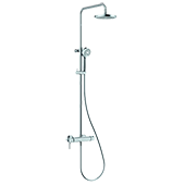 Душевая система с ограничителем горячей воды Kludi Logo Dual 6808505-00 - фото