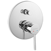 Смеситель для ванны (встроенный) FERRO FIESTA BFI7P - фото