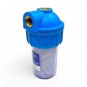 Фильтр от накипи угловой Atlas Filtri Dosafos Mignon Plus S3P G1/2'' (латунь) 5'' 35°C 5bar (с кристаллами полифосфата) RA403P511 - фото