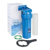Магистральный фильтр для воды Aquafilter FHPRN34-B1 G3/4'' (латунь) 10'' 45°C 6bar (с картриджем 5mcr) - фото