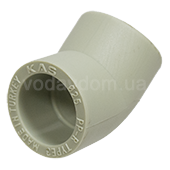 Соединительное колено 45° KAS 25мм (9614025) - фото