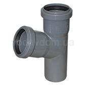 Канализационный тройник Ostendorf ПП d40хd40 угол 67° (111300) - фото