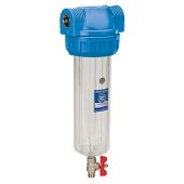 Промывной магистральный фильтр Aquafilter FHPR12-3V_R G1/2'' (латунь) 10'' 45°C 8bar без картриджа - фото