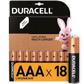 Щелочные батарейки Duracell Basic AAA (LR03) MN2400 18шт - фото