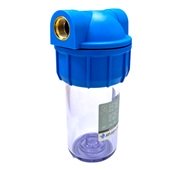 Фильтр-колба Atlas Filtri MIGNON PLUS L3P AS (прозрачная) Ø1/2" MFO (латунь) 5'' 45°C 8bar RA101P111 - фото