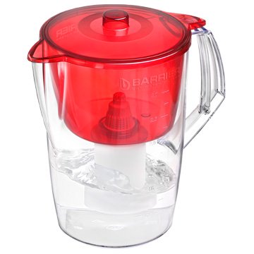 Фільтр глечик Бар'єр Лайт червоний жорсткість (глечик + 13 картриджів) - фото