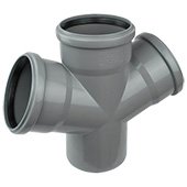 Крестовина канализационная Ostendorf d110 угол 67 (115900) - фото