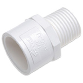 Муфта с наружной резьбой ПВХ USTM 1'' (30410) - фото