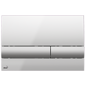 Змивна клавіша AlcaPlast M1713 хром (8595580532178) - фото