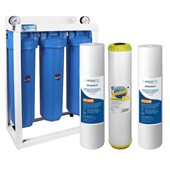 Трехступенчатый фильтр умягчения воды Aquafilter 20ВВ Hard - фото