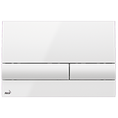 Смывная клавиша AlcaPlast M1710 белая (8595580531959) - фото