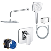 Набор смесителей для ванной Kludi Pure&Style 7in1 406300575 - фото