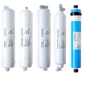 Набор картриджей Zepter Aqueena PRO COB-WT12/5 (12 месяцев) с мембраной 100GPD (WT-100-72, WT-100-73, WT-100-74, WT-100-75, WT-100-15) - фото