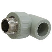 Колено 90° с наружной резьбой KAS 1/2''-20мм (9625001) - фото