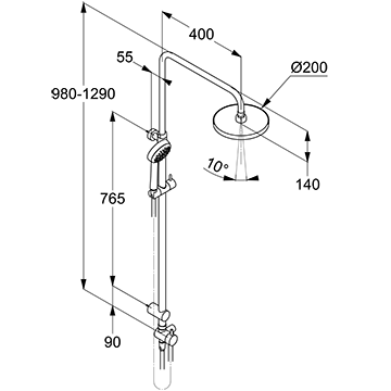 Душова система Kludi Logo Dual 6809305-00 - фото