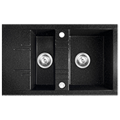 Кухонная мойка из гранита Ferro Mezzo II DRGM3/48/79HA - фото