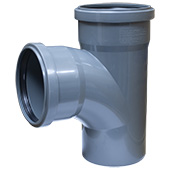 Канализационный тройник Ostendorf ПП d125хd125 угол 87° (176400) - фото