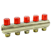 Коллектор с вентилями Bianchi 235E06050A 1''x3/4'' с 5 выходами - фото