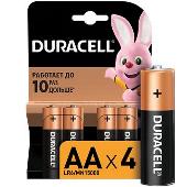 Щелочные батарейки Duracell Basic AA (LR06) MN1500 4 шт - фото