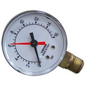 Манометр CEWAL Ø63, 1/4'', 16 бар, вертикальный (91463510) - фото