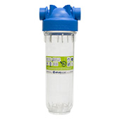 Фильтр-колба Atlas Filtri DP MONO TS (прозр.) Ø1'' OT (латунь) 10'' 45°C 8bar KIT RA1280701 - фото