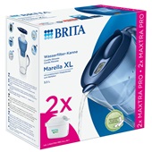 Фільтр-глечик Brita Marella XL Memo Синій 3,5/2,0л (глечик + 2 картриджа Maxtra) - фото