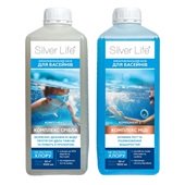 Серебряный бактерицидный комплекс для бассейнов SVOD Silver Life (2*1000 мл) - фото