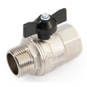 Кран шаровый полнопроходной General Fittings 1/2'' ВН PN40 (7100.M2) - фото