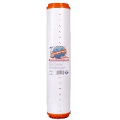 Картридж с кокосовым углем Aquafilter FCCBHD20ВВ Ø107x506мм 45°C (очистка от хлора и органических загрязнений) - фото