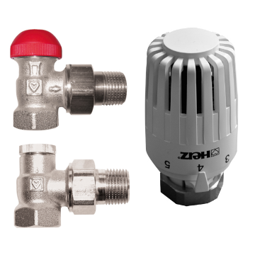 Термостатический комплект угловой Herz V 772463 (1776016+1772467+1372441) - фото