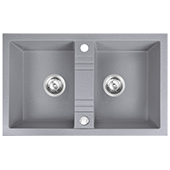 Кухонная мойка из гранита Ferro Mezzo II DRGM2/48/78GA - фото