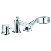 Смеситель для ванной Kludi Zenta с выдвижной душевой ручкой 384460575 - фото