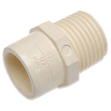 Муфта с наружной резьбой ХПВХ USTM 1/2'' (50405) - фото