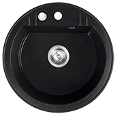 Кухонная мойка из гранита Ferro Mezzo II DRGM1/51BA - фото