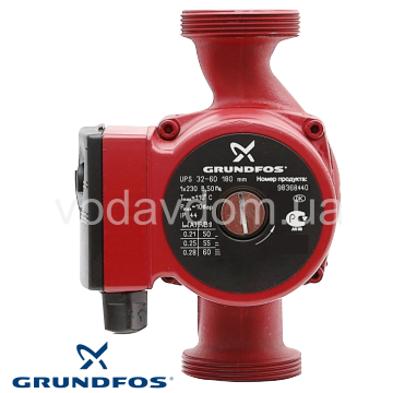 Циркуляционный насос Grundfos UPS 32-60 180 1x220 (98368440) - фото
