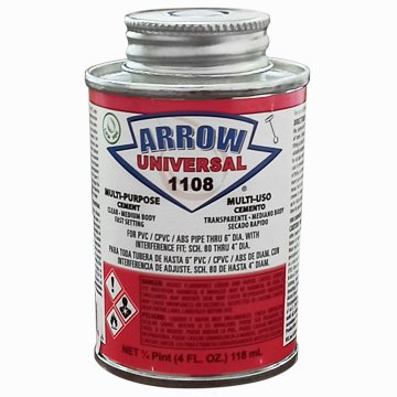 Клей універсальний для труб ПВХ/ХПВХ Arrow Universal 1108 118 мл - фото