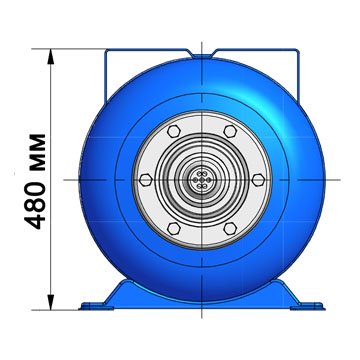 Расширительный бак Zilmet ULTRA-PRO 60 л 1''G горизонтальний Ø380 H=410 мм 10 bar 1100006005 - фото