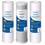 Набір картриджів Aqualite OSMO (поліпропілен PS5 - карбон блок CTO - поліпропілен PS1) - фото