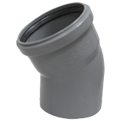 Отвод (колено) Ostendorf ПП d110 угол 30° (115110) - фото