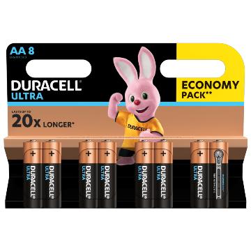 Щелочные батарейки Duracell Ultra Power AA (LR6) 8шт - фото