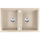 Кухонная мойка из гранита Ferro Mezzo II DRGM2/48/78SA - фото