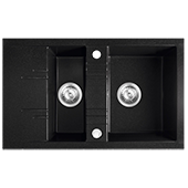 Кухонная мойка из гранита Ferro Mezzo II DRGM3/48/79BA - фото