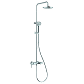 Душевая система с изливом для ванны Kludi Logo Dual 6808305-00 - фото
