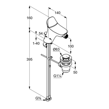 Смеситель для биде Kludi Ambienta 532160575 - фото