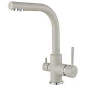 Кухонный смеситель трехпозиционный Aquasanita Akvaduo 2663 - 110 Biege - фото