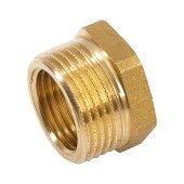 Переходник латунный (футорка) Ø1/4'' x 1/2'' Pattaroni F593R003 - фото